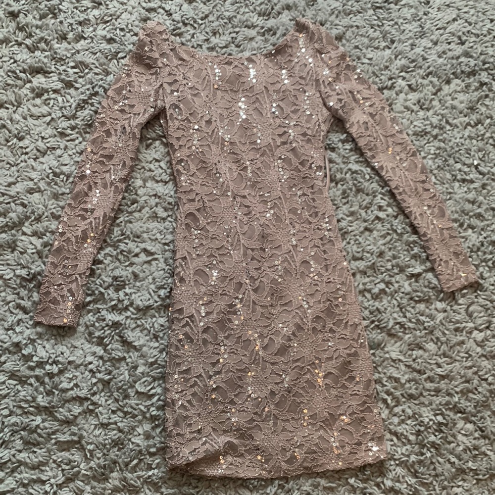 Sequence lace dress
